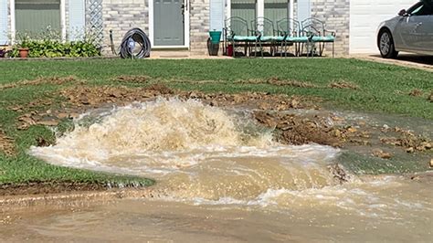 tulsa utiliies water line into house metal or plastic|Waterline break leaves home covered in ice in south Tulsa .